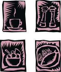 Cafe Icons pink