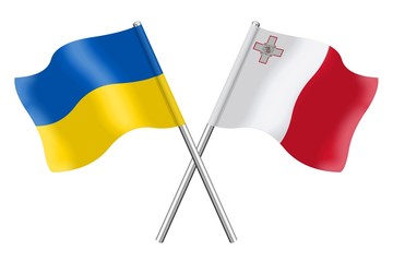 Flags: Ukraine and Malta