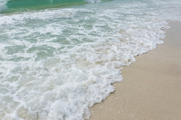 Water splatter at the beach