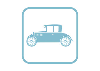Car vector icon on white background