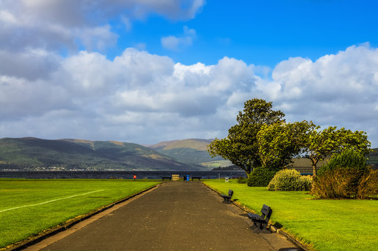Coastline of Greenock in Scotland