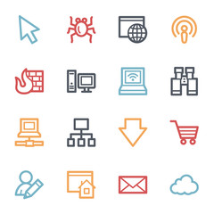 Internet web icons set