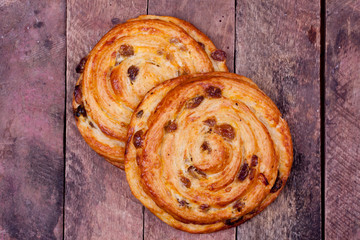sweet bun with raisin