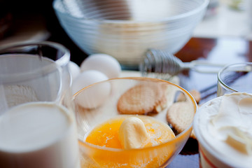 Cooking ingredients for cheesecakes