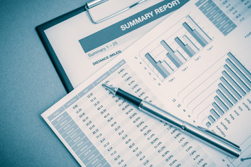 Obraz premium Showing business and financial report. Accounting