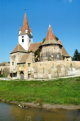 Fototapeta na wymiar Lutheran saxon church in Transylvania