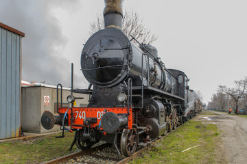 Naklejka premium Pociąg parowy 2