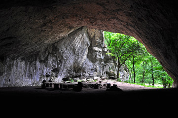 Entrance to the cave