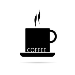 coffee cup black vector