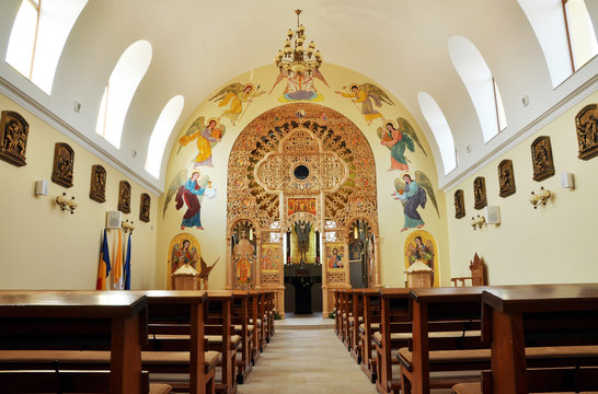 Interior Of A Greek Catholic Church In Romania