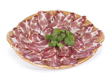 sliced ​​meat