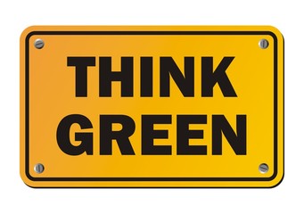 think green - yellow sign