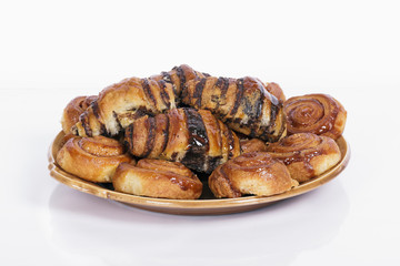 sweet buns on a plate