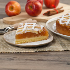Apple Pie. Selective focus.