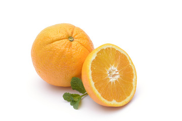Orange fruit on white