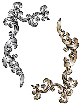 riccioli barocco oro argento