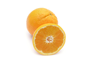 Orange fruit on white