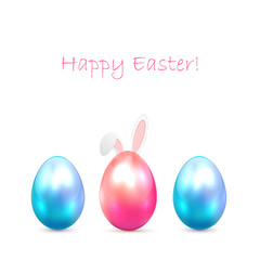 Easter eggs with bunny ears