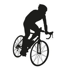 Fototapeta premium Cyclist silhouette