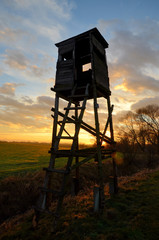 Hunting pulpit at sunset © Artur Henryk