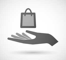 Hand giving a shopping bag
