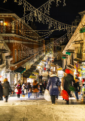 Fototapeta premium Rialto Bridge (Ponte Di Rialto) at night
