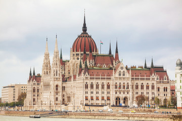 Obraz premium Parliament building in Budapest, Hungary