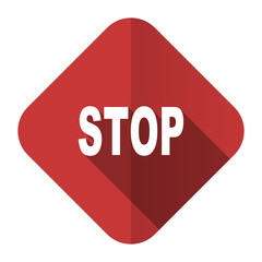 stop flat icon