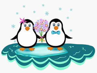 penguin couple