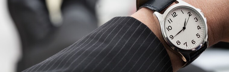 Businessman with a watch