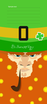 St. Patrick's Day greeting card, poster