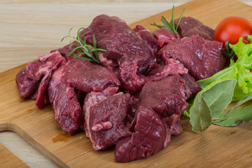 Raw venison