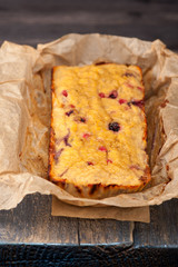 Summer Cake with berries. Gluten free.