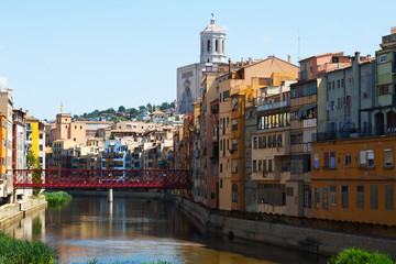 Obraz premium picturesque view of Girona