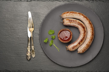 grilled meat sausage