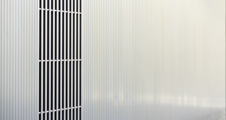 Detail of metal facade
