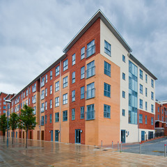 Modern, new executive apartment building