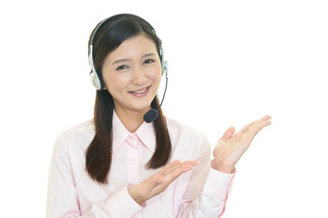 笑顔のオペレーター
