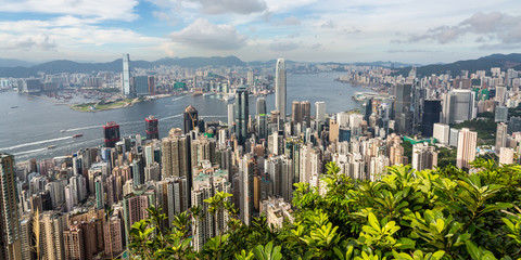 Horizon de Hong Kong depuis The Peak