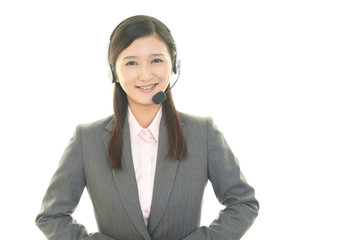 笑顔のオペレーター