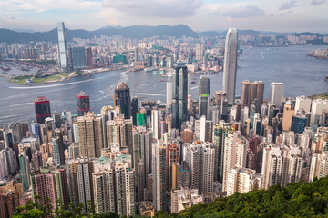 hong Kong skyline from The Peak