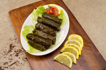 Stuffed vine leaves , Lebanese Cuisine