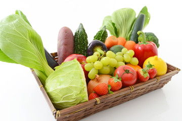 新鮮な野菜と果物