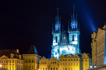 Fototapeta premium The Church of Mother of God in front of Tyn