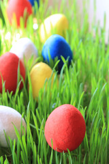 czech easter eggs background