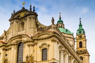 Fototapeta na wymiar St.Nicholas Church in Prague