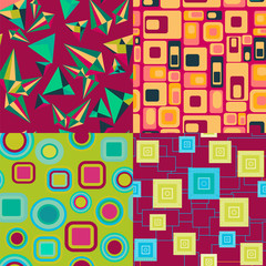 abstract geometric elements pattern