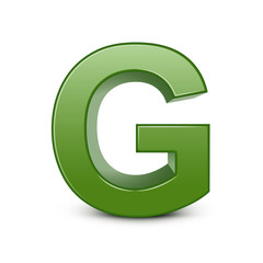 3d green letter G