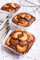 Homemade delicious brownie.
