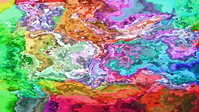 Abstract moving colored splashes seamless loop